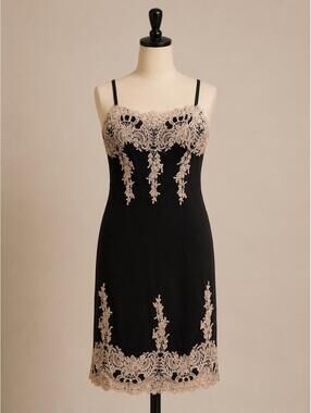 Haute Monde black & blush lace bodycon dress 🖤🎀